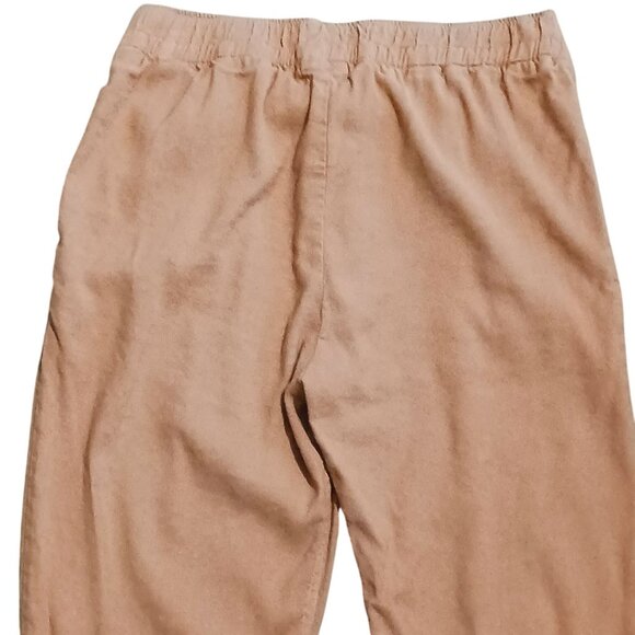 Monrow Pull-on Viscose Linen Ankle Pants Relaxed Fit Pockets XS‎ Clay Orange - Picture 5 of 9